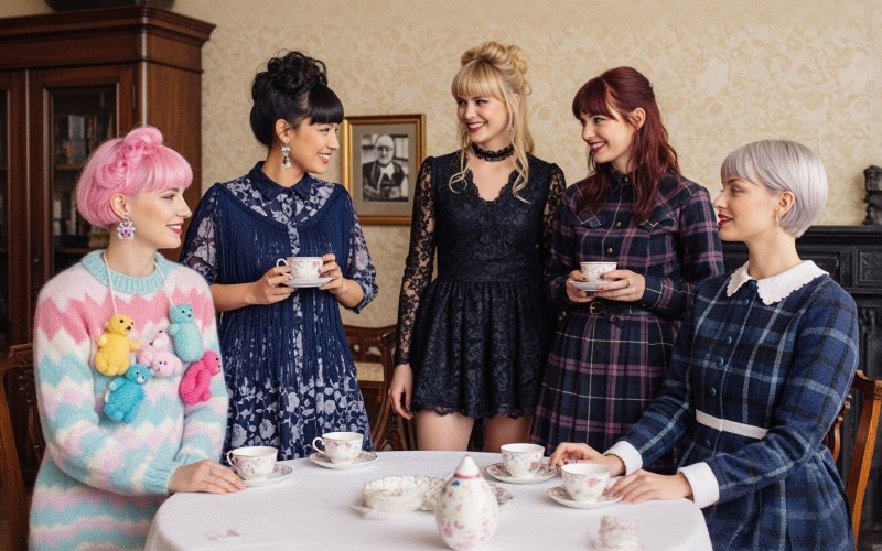 Tea afternoon in house in Amsterdam